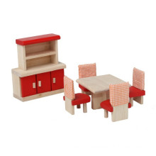Red Esszimmer Pretend Spiel Spielzeug Holz Mini Möbel Spielzeug YT1111